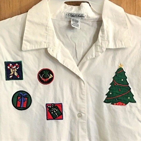 Misses Medium Robin Sinkler Christmas Shirt - Picture 4 of 4